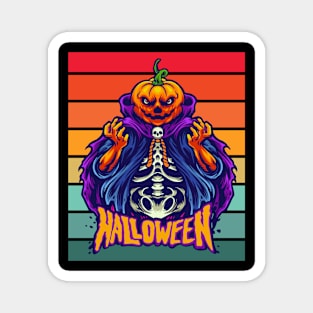 Halloween Scary Pumpkin Head Magnet