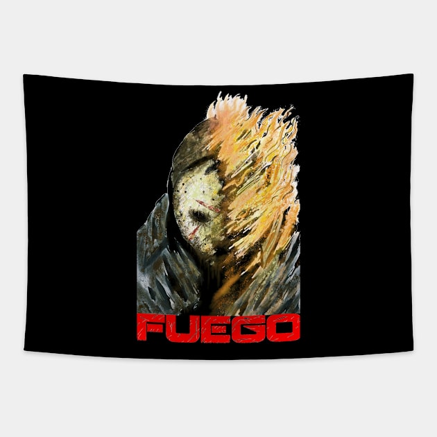 Jason in Fuego Tapestry by DougSQ