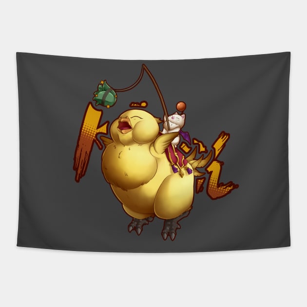 Fat Chocobo Tapestry by Sarya