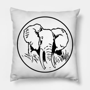 Elephant Stamp Pillow