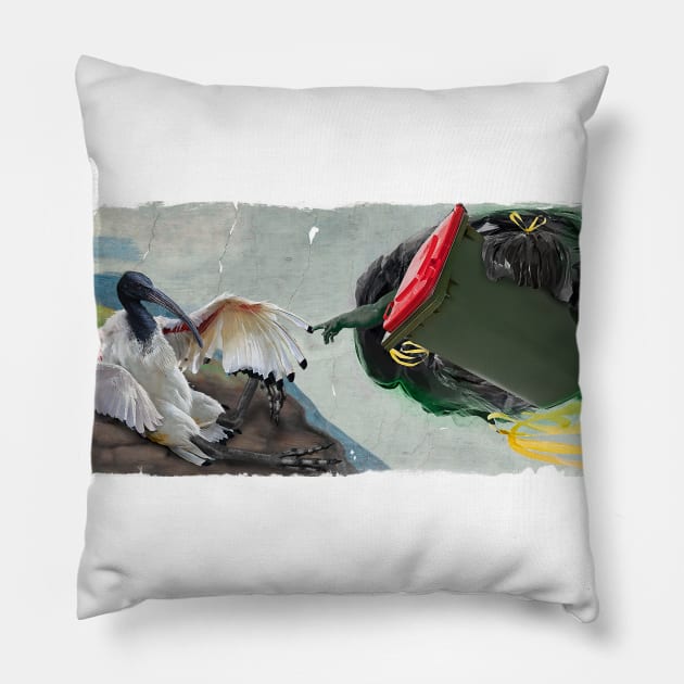 Creation of bin chickens Pillow by LukeRosenbergCreative