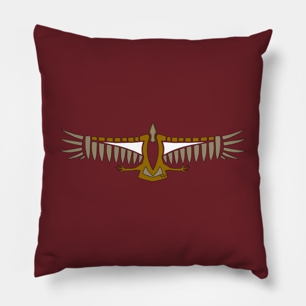 Chumash Indian California Condor Petroglyph Pillow by patfish