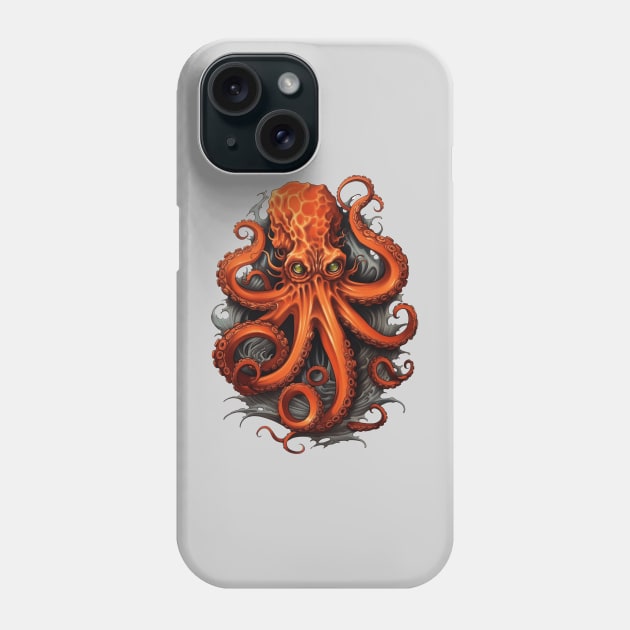 Octopus Tattoo Phone Case by JunkyDotCom