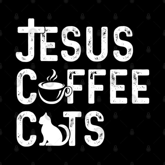 Christian Jesus Coffee Cats Religous Cat by marchizano
