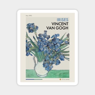 Mid-Century Van Gogh Irises Magnet