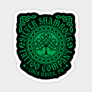 2k24 Silver Shamrock Tattoo Company St. Paddy's Style 03 Green Magnet