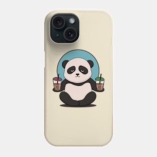 Kawaii Panda Bubble Tea Phone Case