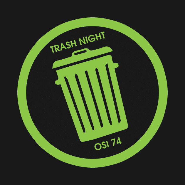 Trash Night Can Logo by OSI 74