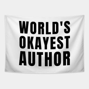 World's Okayest Author Tapestry