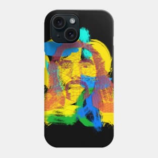 Geometrical And Painting Brush Portrait Illustration Phone Case