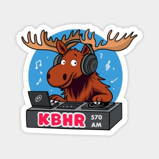 DJ Moose KBHR - Northern Exposure Funny vintage t-shirts Magnet