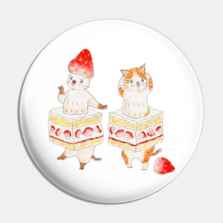 Shortcake Nyanco Pin