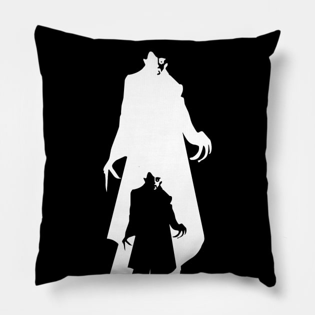 Nosferatu Shadow Pillow by BlackAndWhiteFright