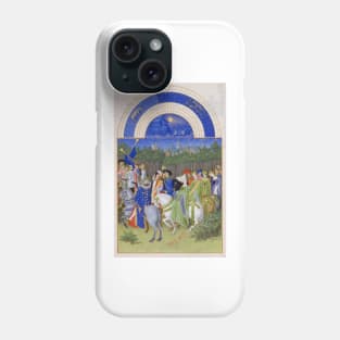 Les Très Riches Heures du duc de Berry 15th Century by Frères de Limbourg Phone Case