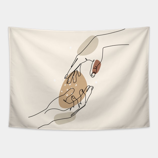 TAKE MY HAND Tapestry by clintonoff