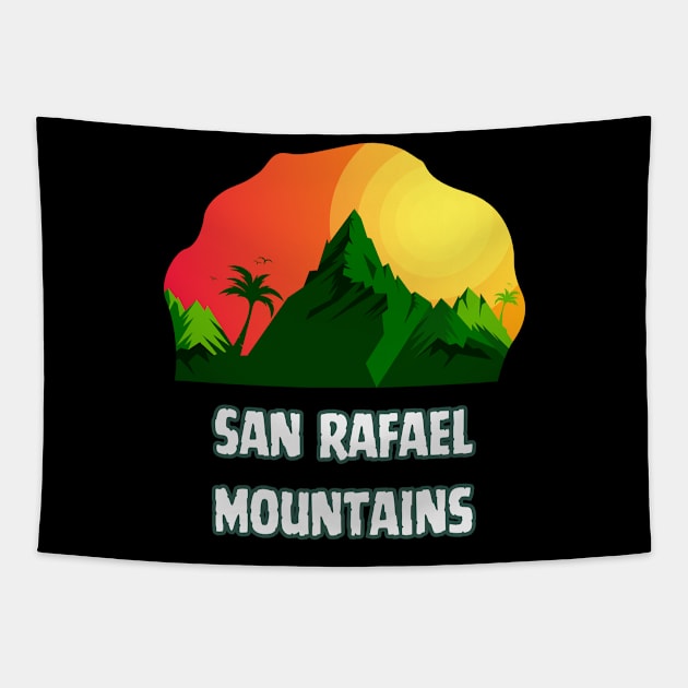 San Rafael Mountains Tapestry by Canada Cities