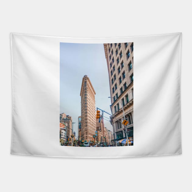 Flatiron Building in New York City - Travel Photography Tapestry by BloomingDiaries