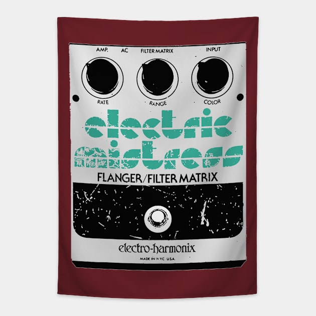 Electric Mistress Guitar FX Fan Art Design Tapestry by DankFutura