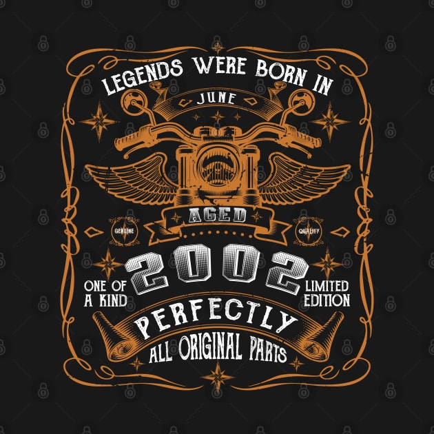 Legends Born In June 2002 21st Birthday by Cartine