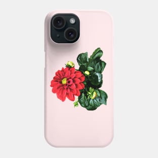 Red Dahlia Dahlinova Phone Case