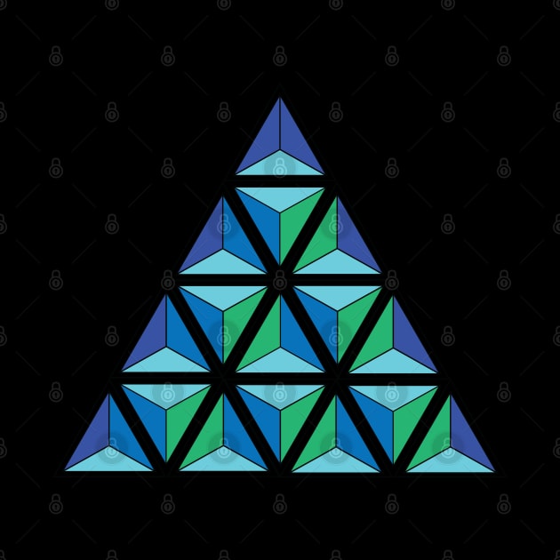 TRIANGLE TESSERACT by Lumina