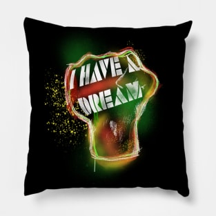 Black History Month MLK Design Pillow