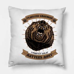 Roaring Bear Pillow