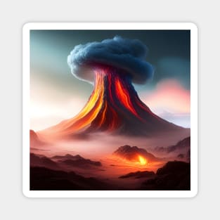 Mushroom Smoke from Volcano Magnet