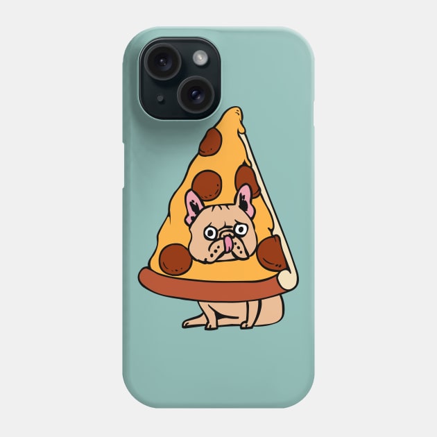 Pizza Frenchie Phone Case by huebucket