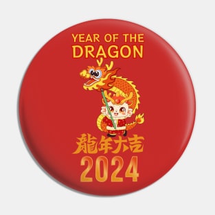 Year of the dragon Pin