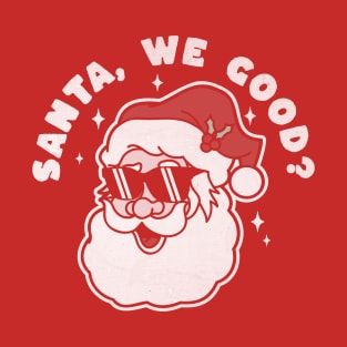 Santa We Good? Funny Santa Claus Family Matching Christmas T-Shirt