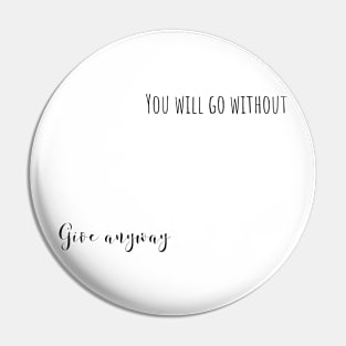 give anyway Pin