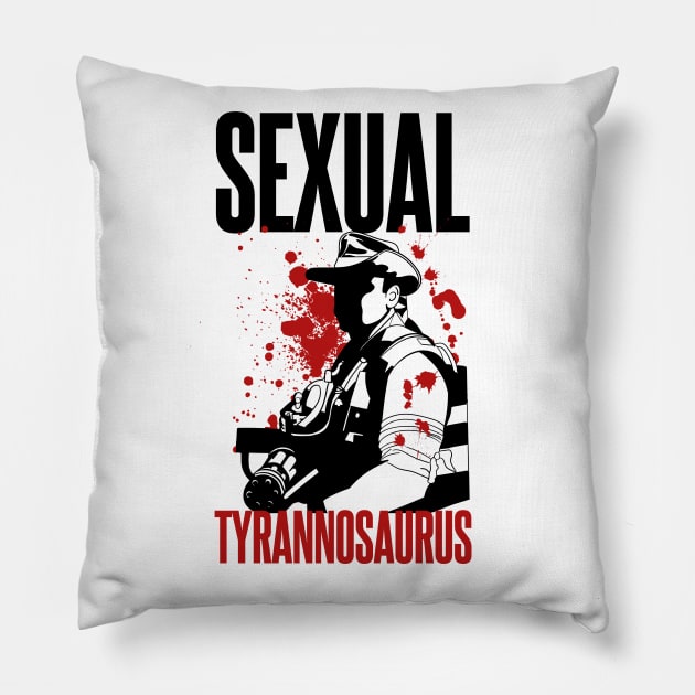 Blaine - Sexual Tyrannosaurus Pillow by Meta Cortex