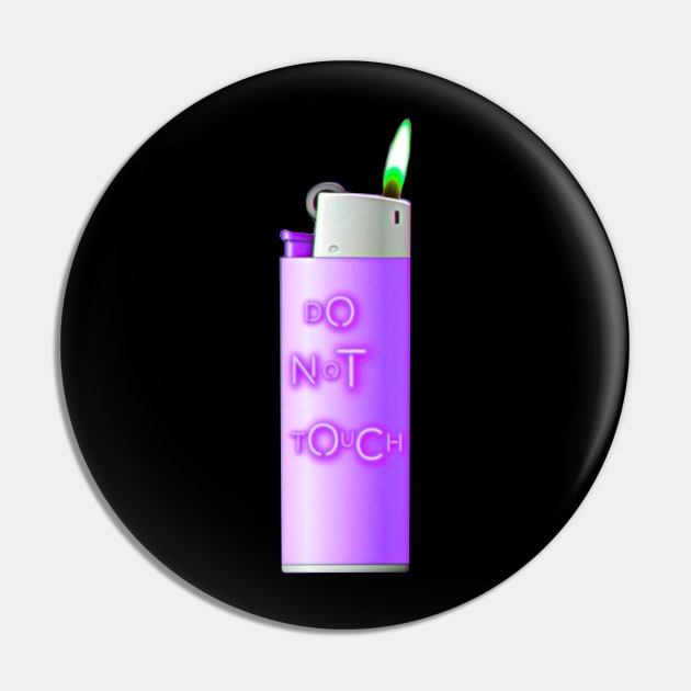 Purple Lighter Pin by ROLLIE MC SCROLLIE