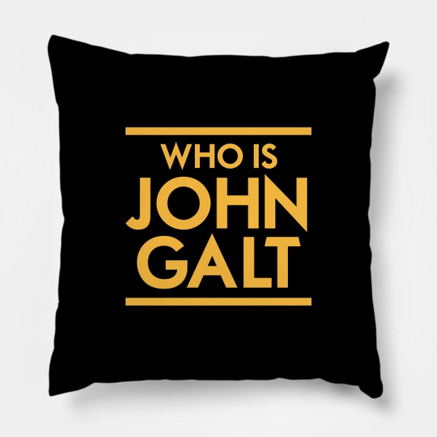 Who is John Galt Pillow by Woah_Jonny