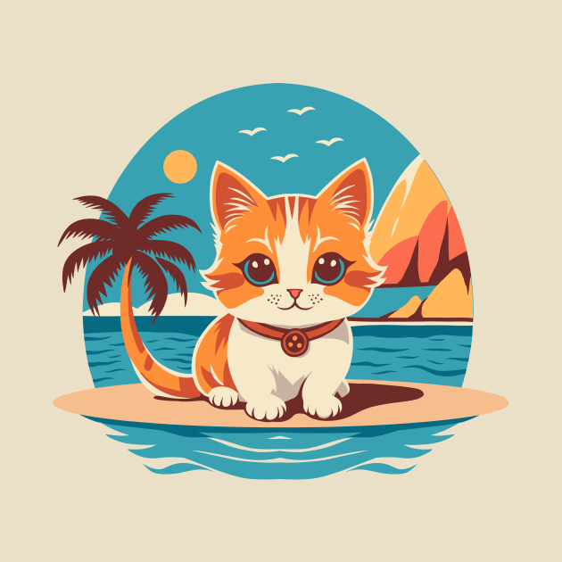 Cute Kitten On Vacation by milhad