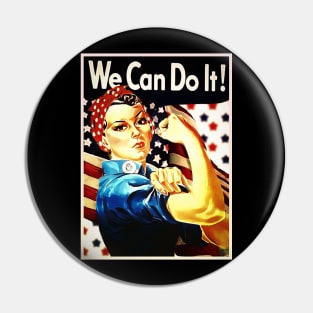 American Strong Woman Pin