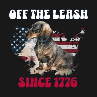 4th of July Independence Day Funny Design for Dog Lovers T-Shirt