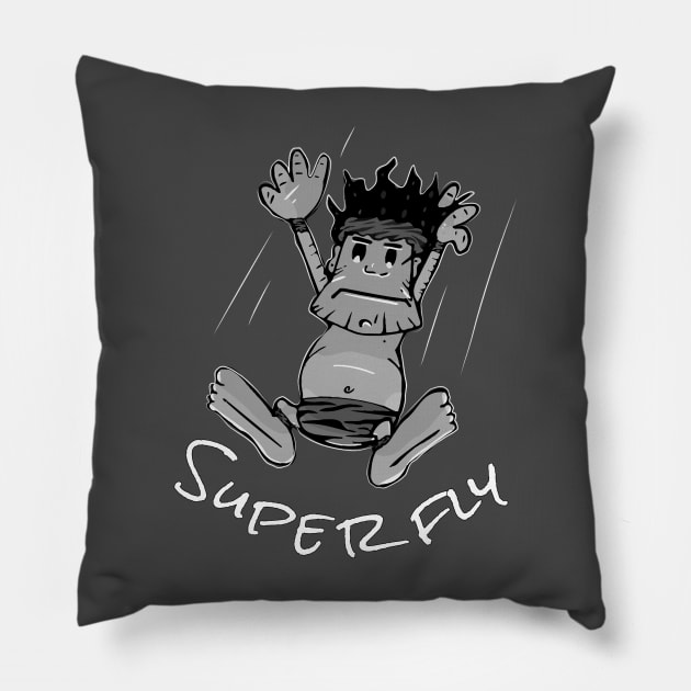 Vintage Super-fly Pillow by Ace13creations