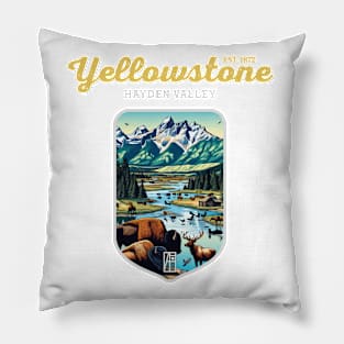 USA - NATIONAL PARK - YELLOWSTONE Hayden Valley - 8 Pillow