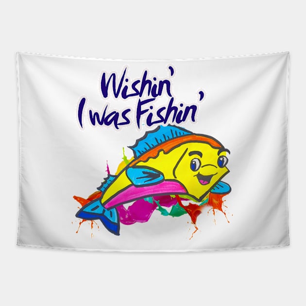 Wishin’ I was Fishin’ Tapestry by BABA KING EVENTS MANAGEMENT