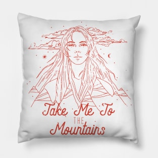 Take me to the mountains Pillow