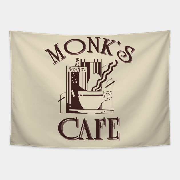 MONK'S CAFE - Seinfeld Coffee Shop Tapestry by tvshirts