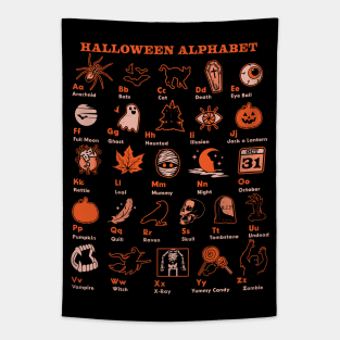 Halloween Alphabet Tapestry