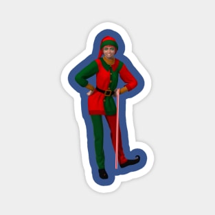 Christmas Elf Lady Magnet