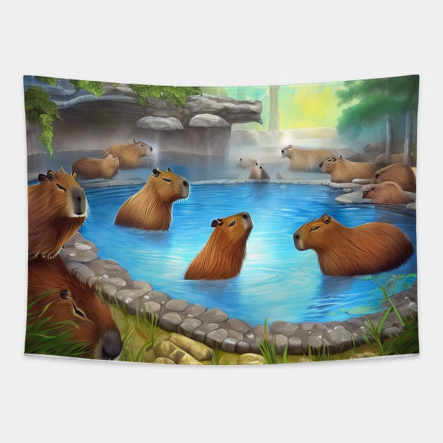 capybara playing Tapestry by cloudart2868