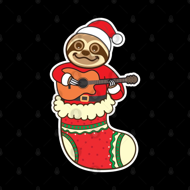 Sloth Xmas Stocking by Plushism