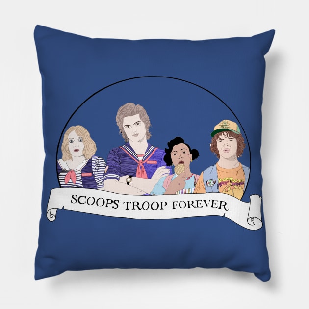Scoops troop forever! Pillow by Princifer