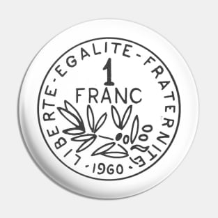 1 Franc - 1960 Pin