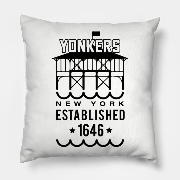 Yonkers Pier Design Pillow by JP